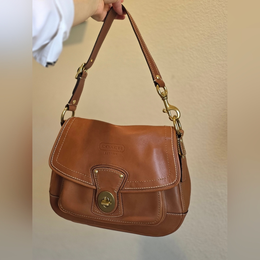 Coach Brown Leather Shoulder Bag